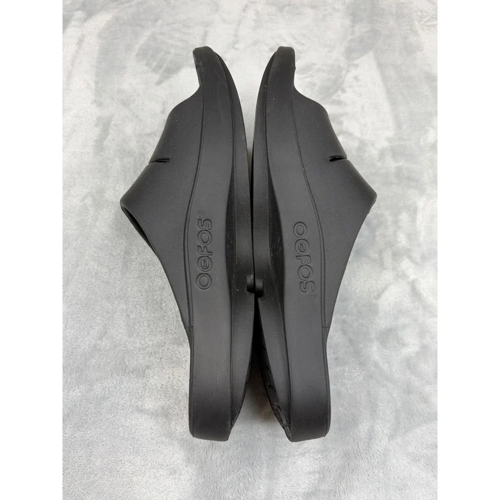Oofos Mens Slide Sandals OOahh Recovery Black 11 Comfort Waterproof Footwear